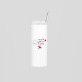 أنا ببيروت بس قلبي عايش برا Skinny Tumbler