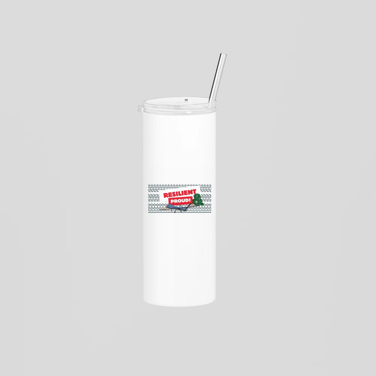 Resilient & Proud Skinny Tumbler