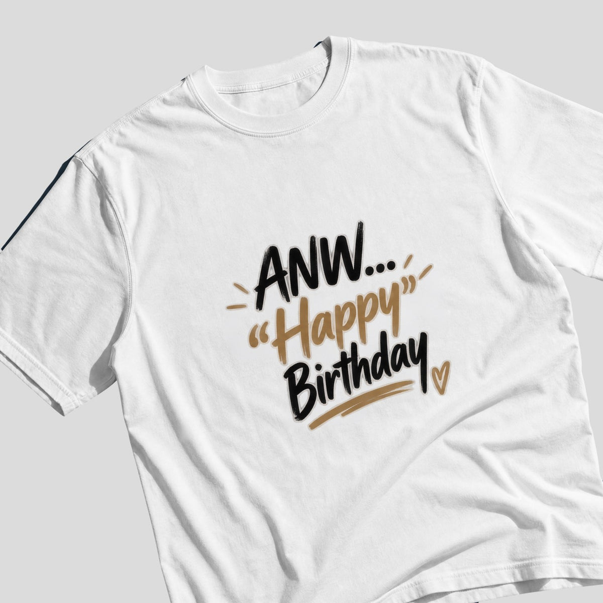 ANW... Happy Birthday Oversized Tee by SALBÉ